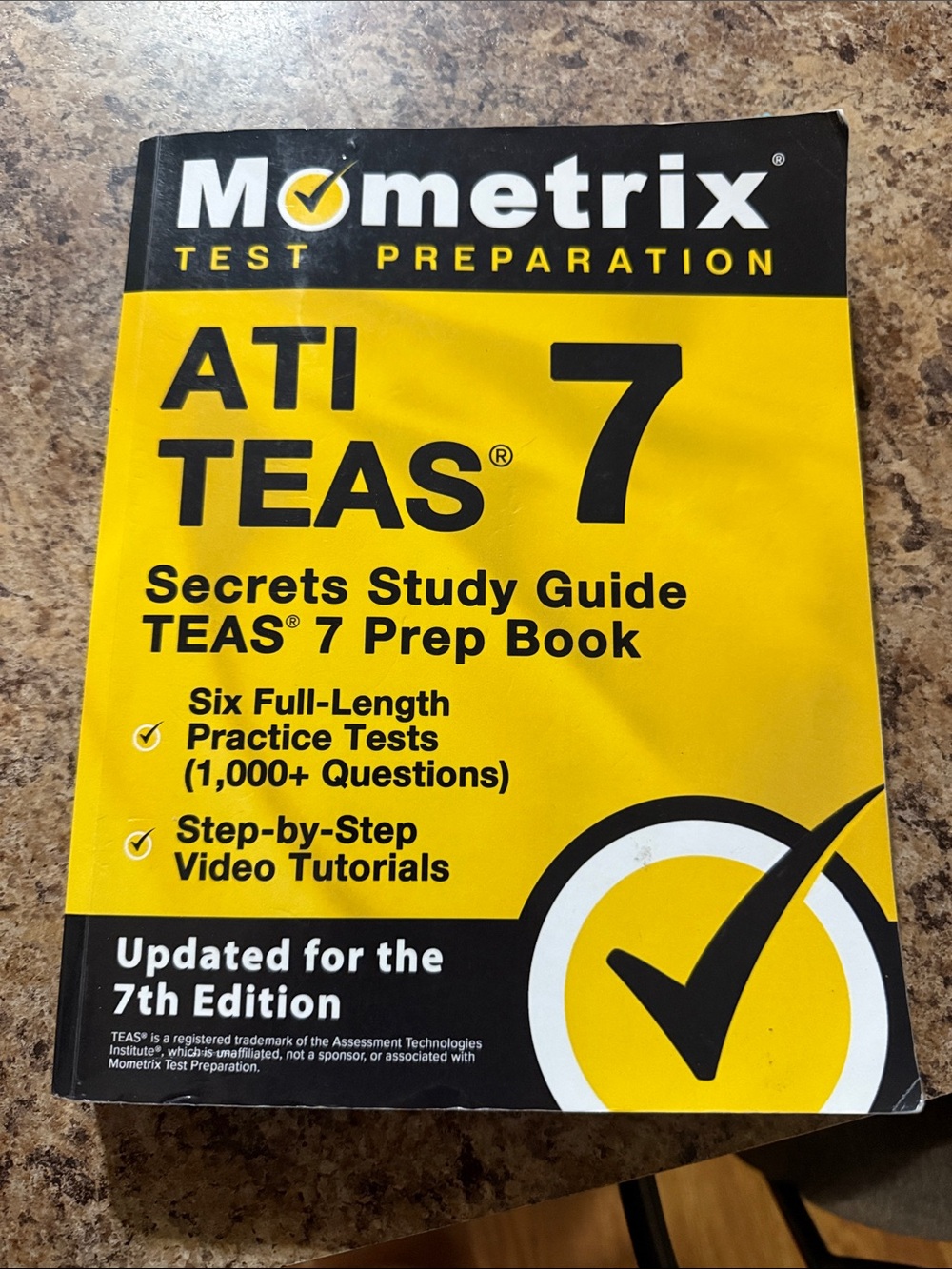 ATI TEAS 7 Prep Book - Yellow
